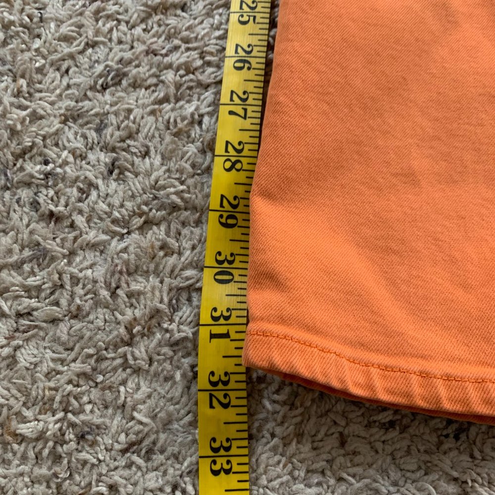 Ralph Lauren Petite Orange Cropped Denim Jeans - Picture 4 of 5